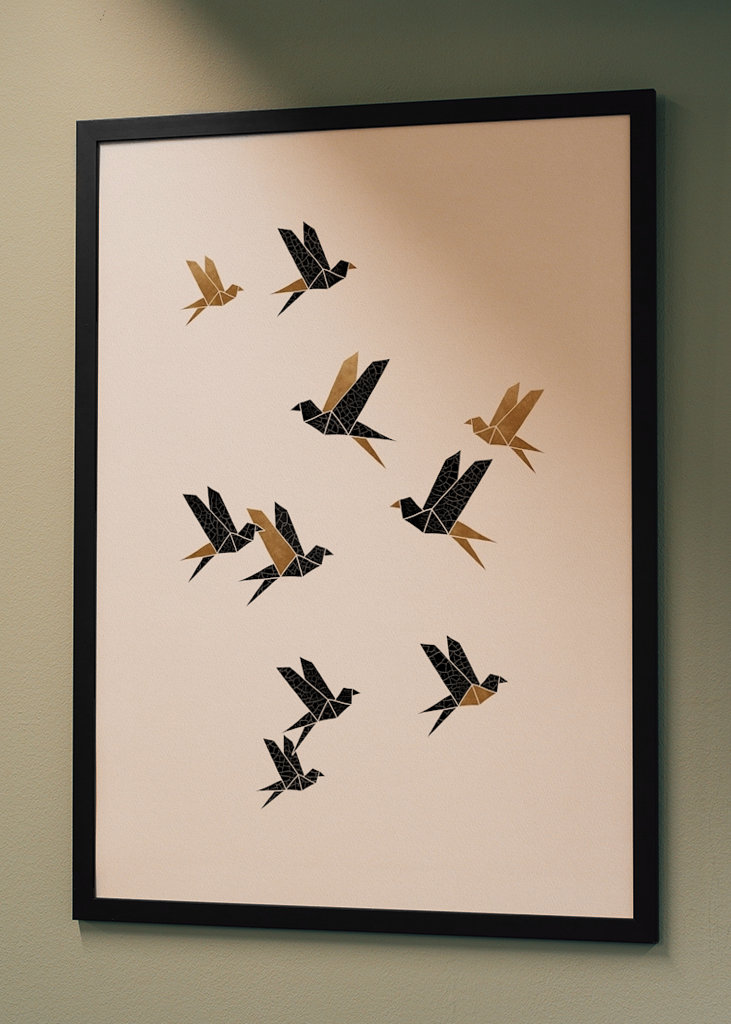 Origami Ptáci Koláž I