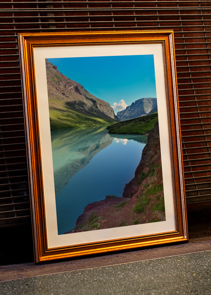 Bergsee im Morgenlicht