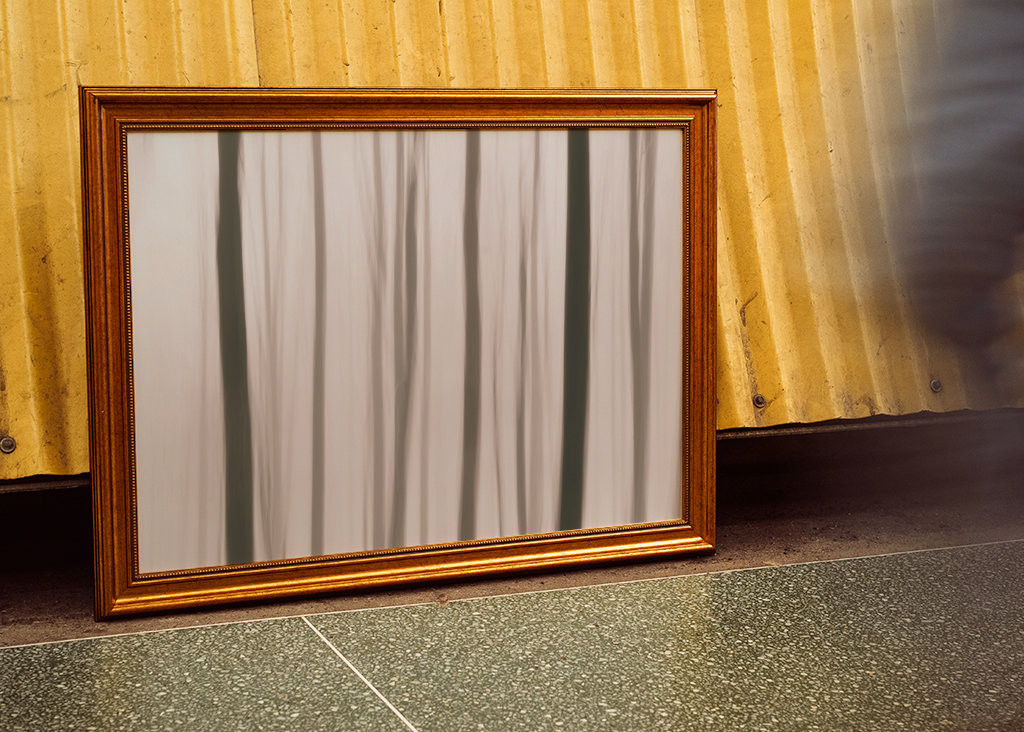 Abstrakter impressionistischer Wald