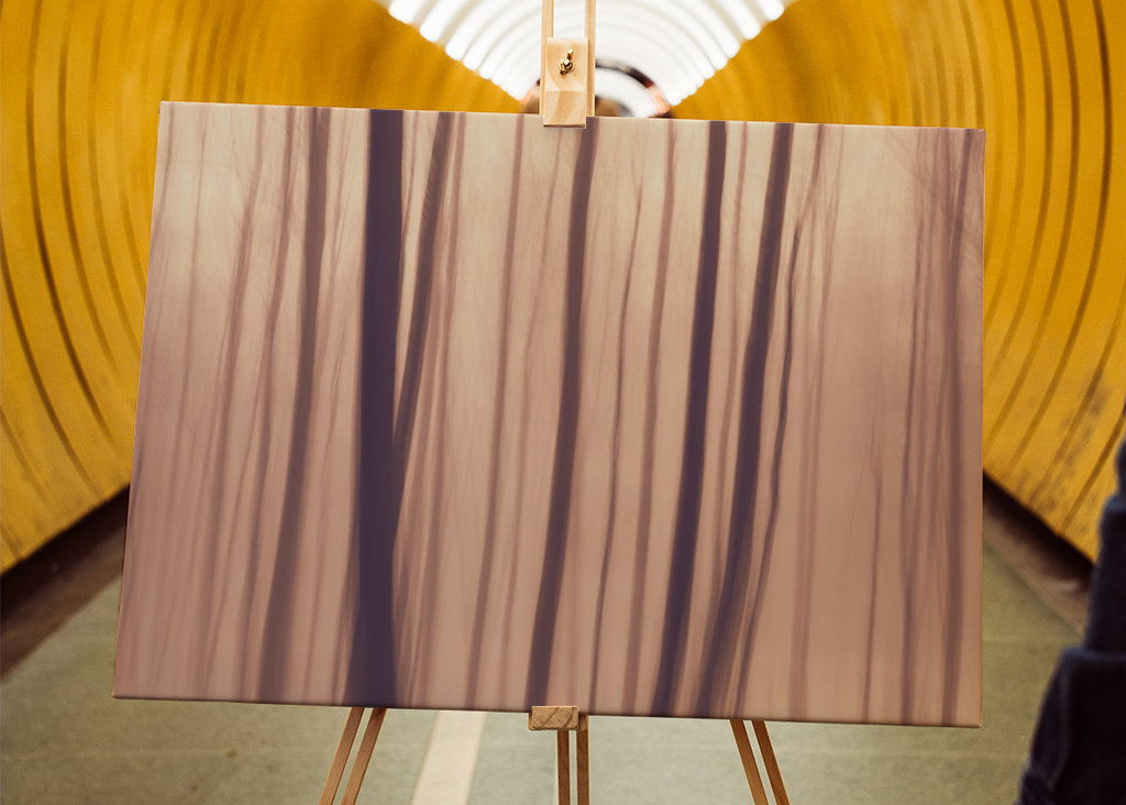 Forêt impressionniste abstraite