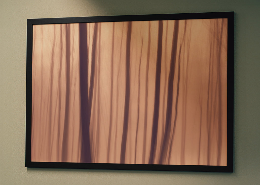 Forêt impressionniste abstraite