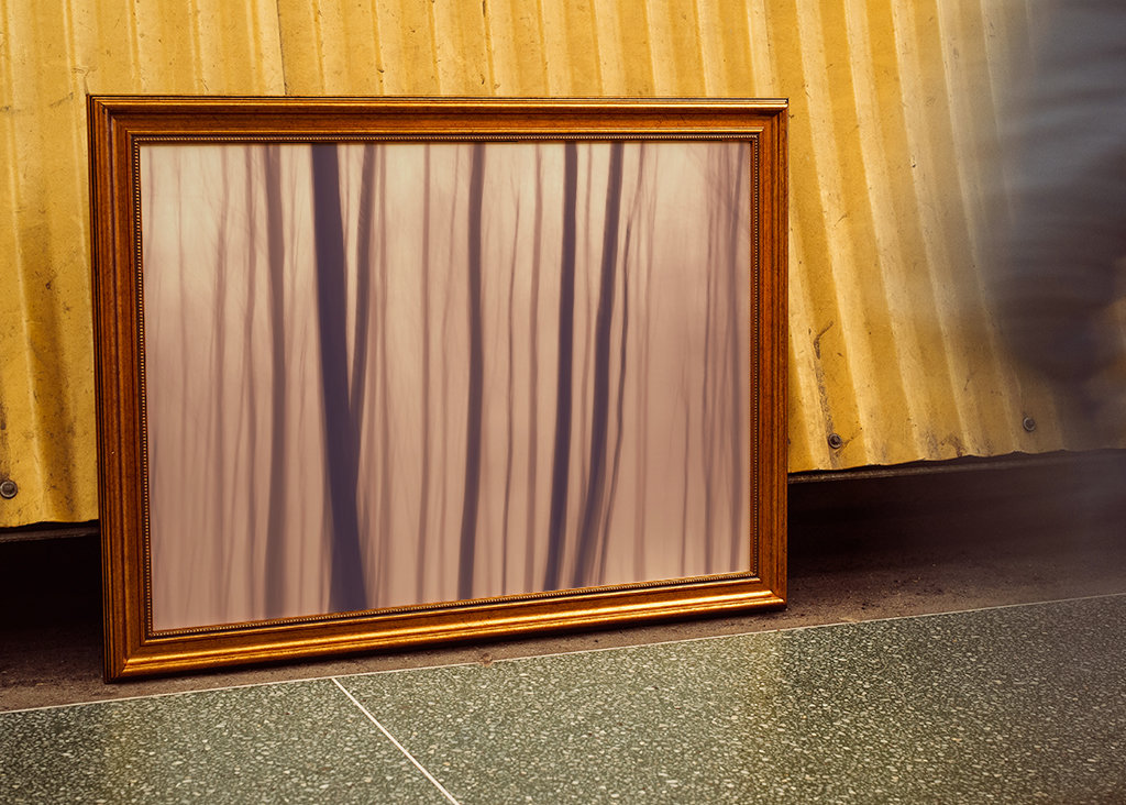 Forêt impressionniste abstraite