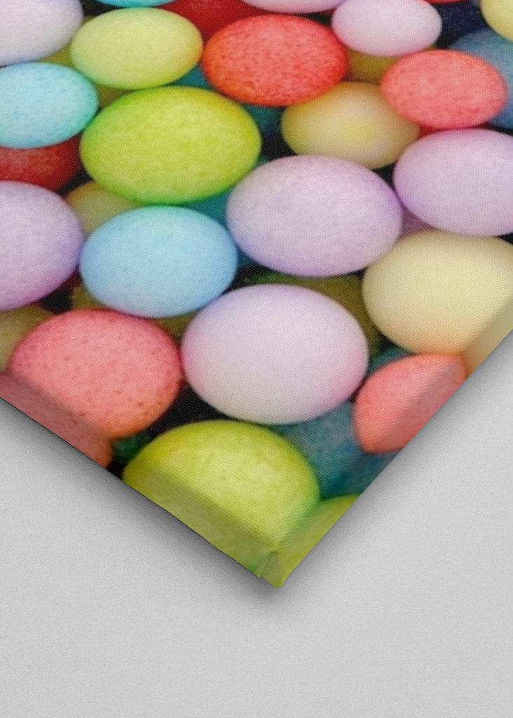 Många färgglada polystyrenkulor