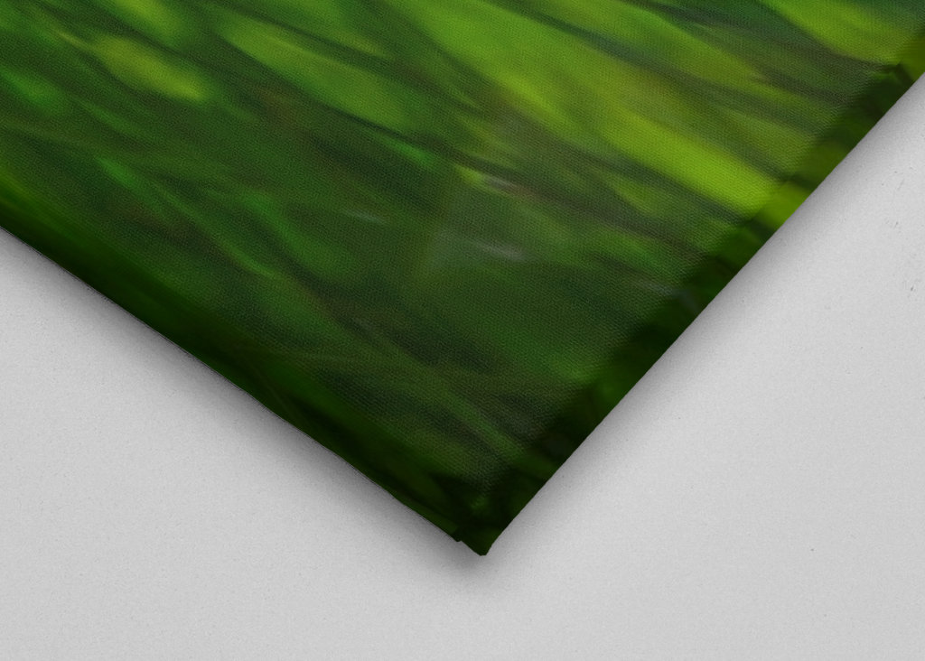 Blau und grün im Schatten