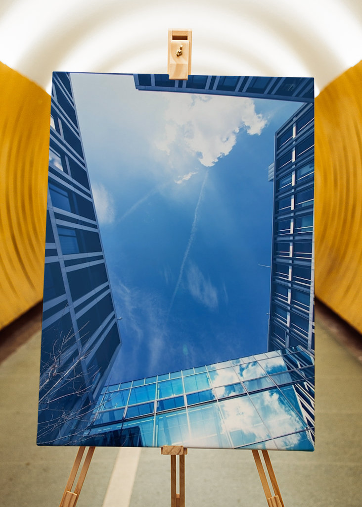 Blauer Himmel Hamburgban