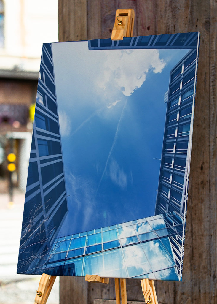 Blauer Himmel Hamburgban