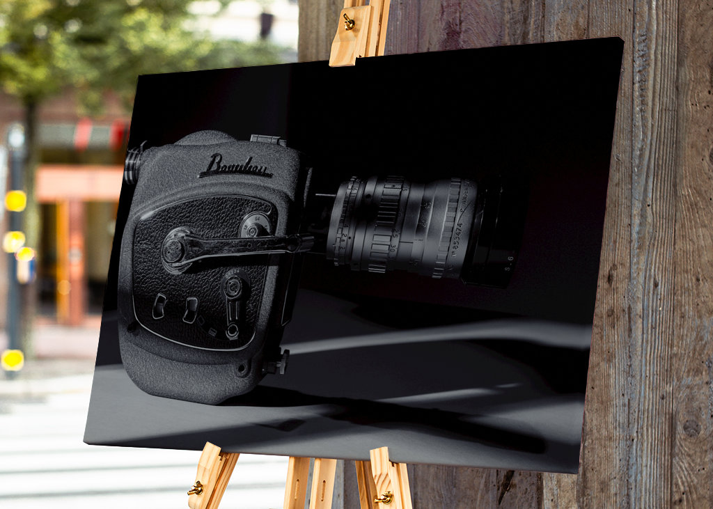 Una vieja cámara de cine