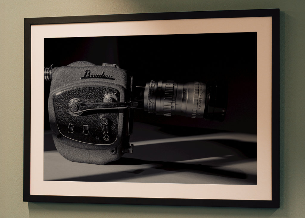 Una vieja cámara de cine