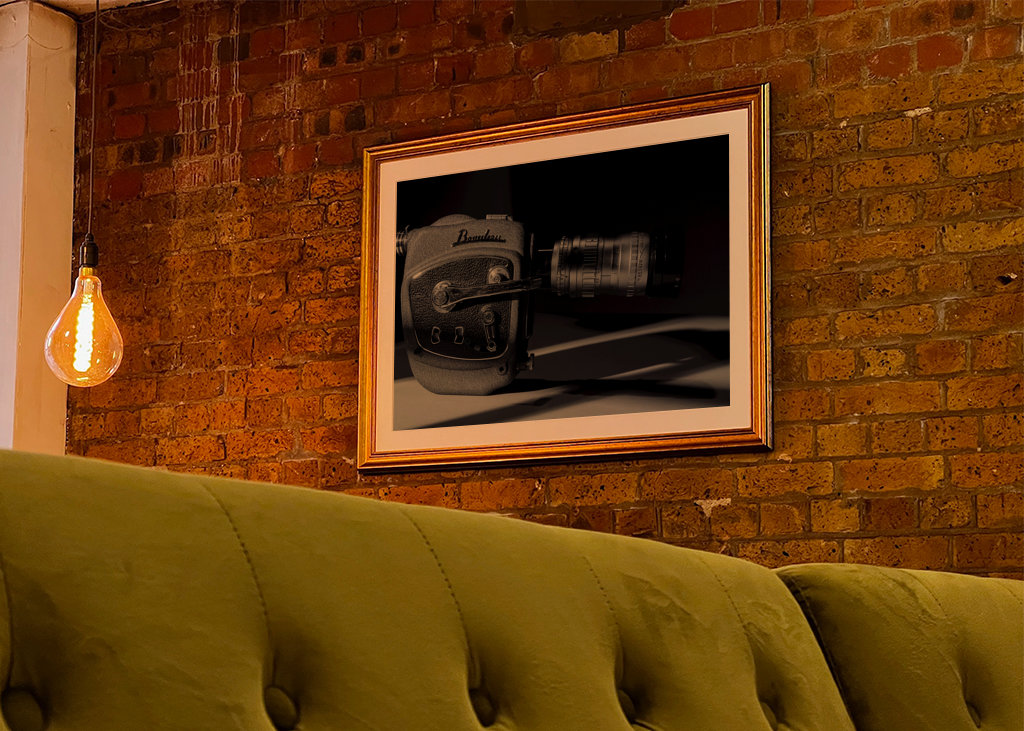 Una vieja cámara de cine