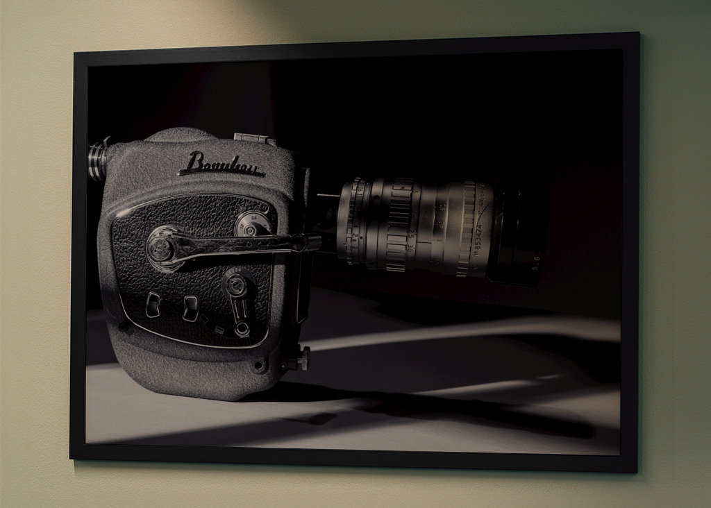 Una vieja cámara de cine