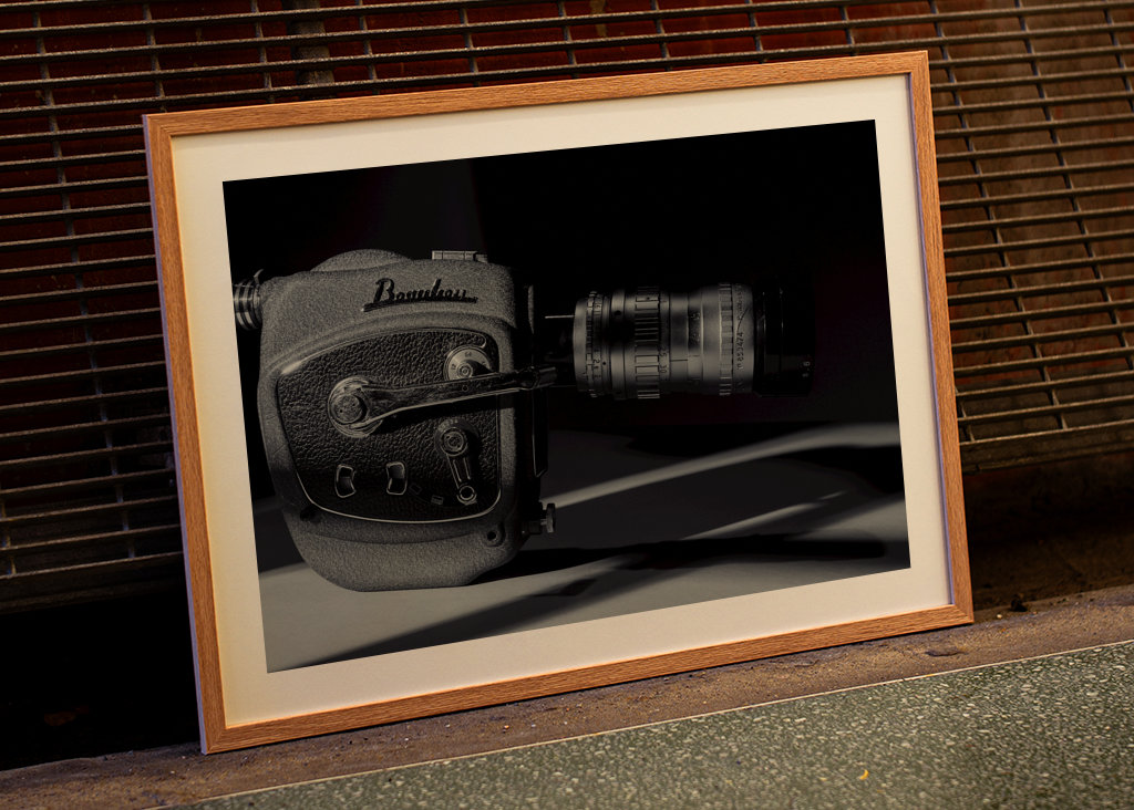 Una vieja cámara de cine