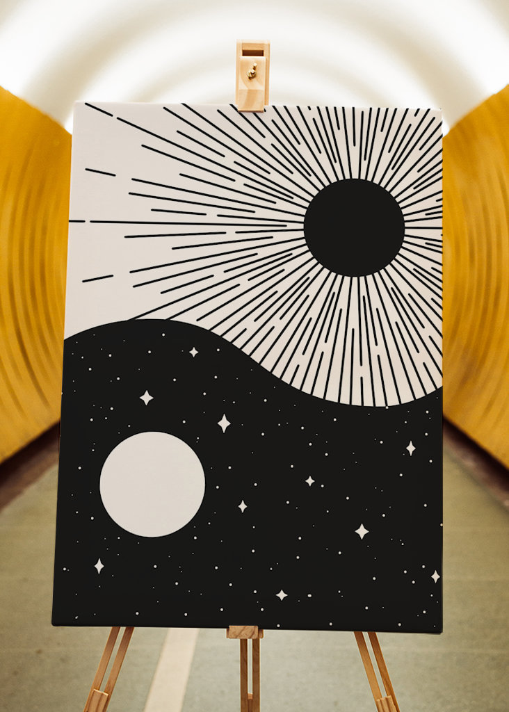 Yin Yang Black - Nap & Hold