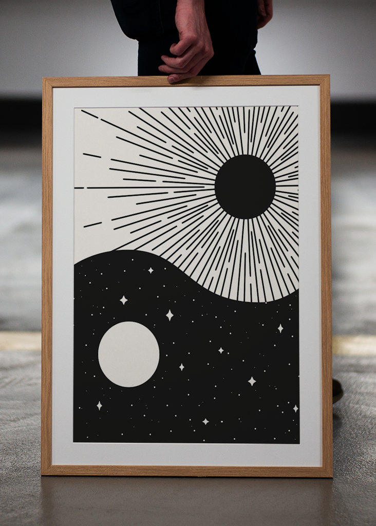 Yin Yang Black - Nap & Hold