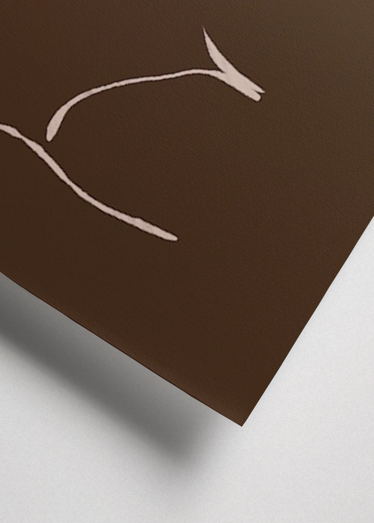 Drawing of naked woman