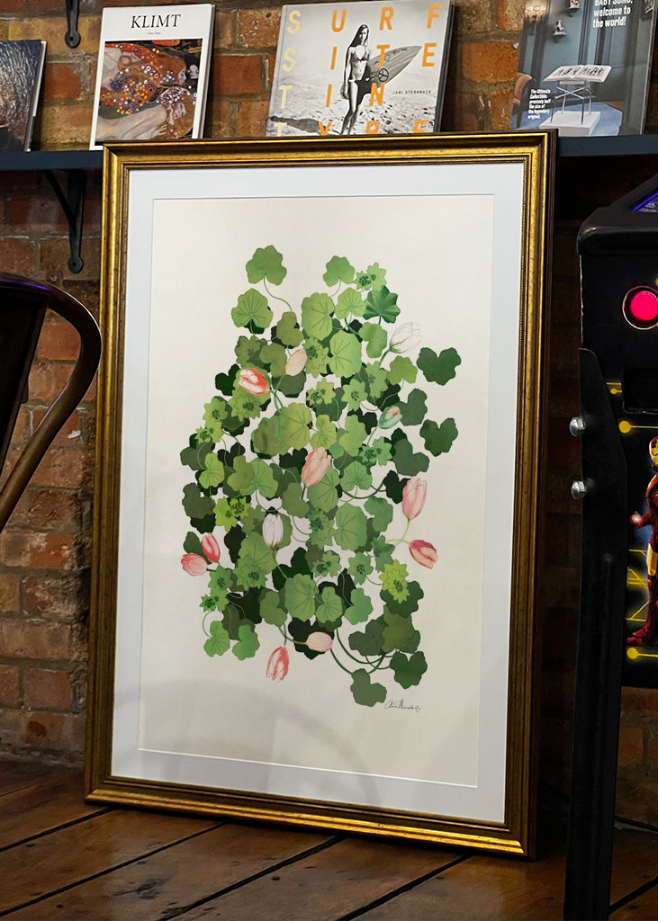 Dámsky plášť a tulipány, č. 1