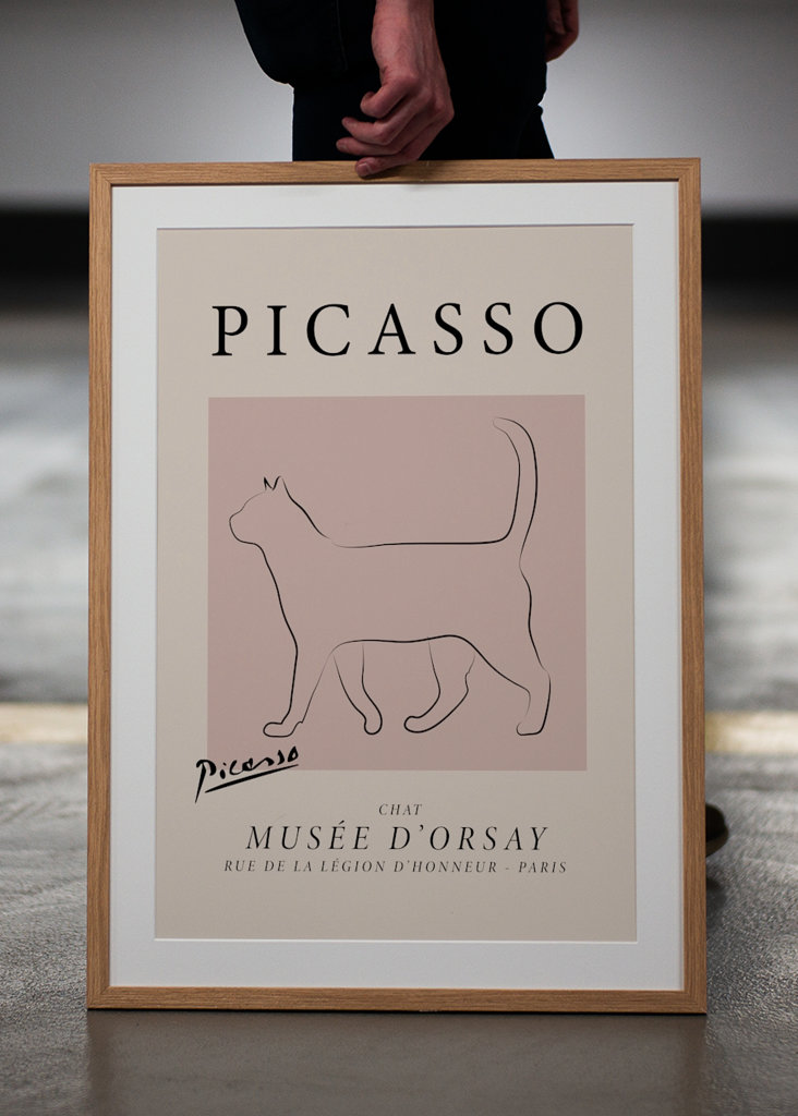 Picasso Cat Poster