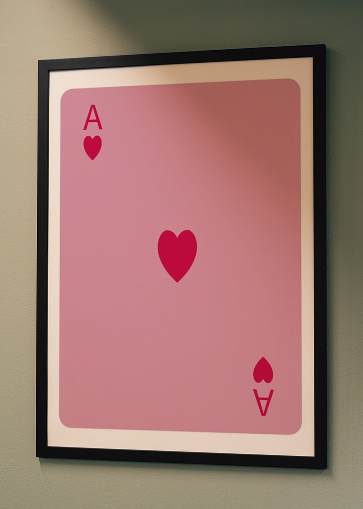 Plakát srdcové eso