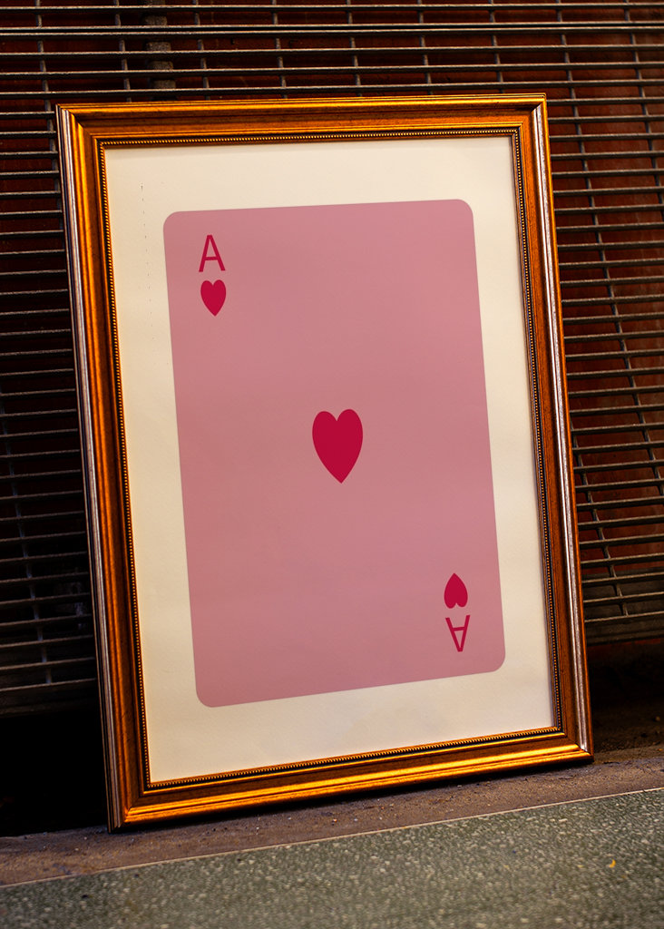 Plakát srdcové eso