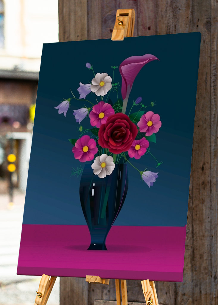 Bouquet with pink flowers