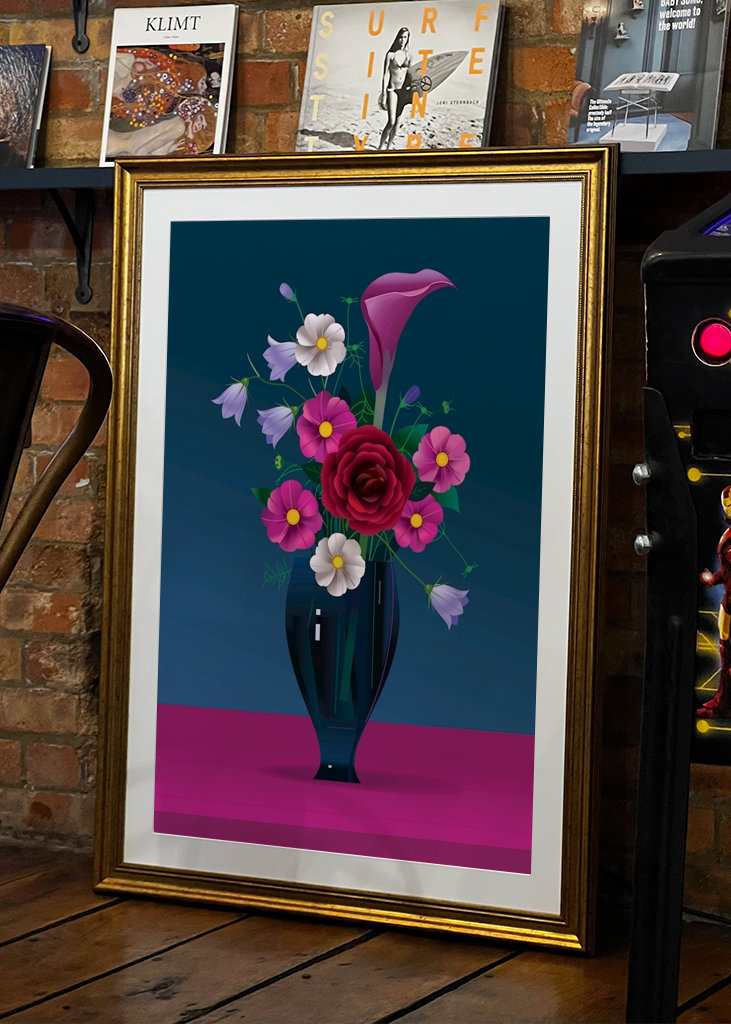 Bouquet with pink flowers