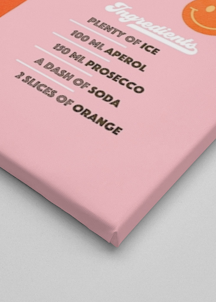 Retro Aperol Spritz Cocktail