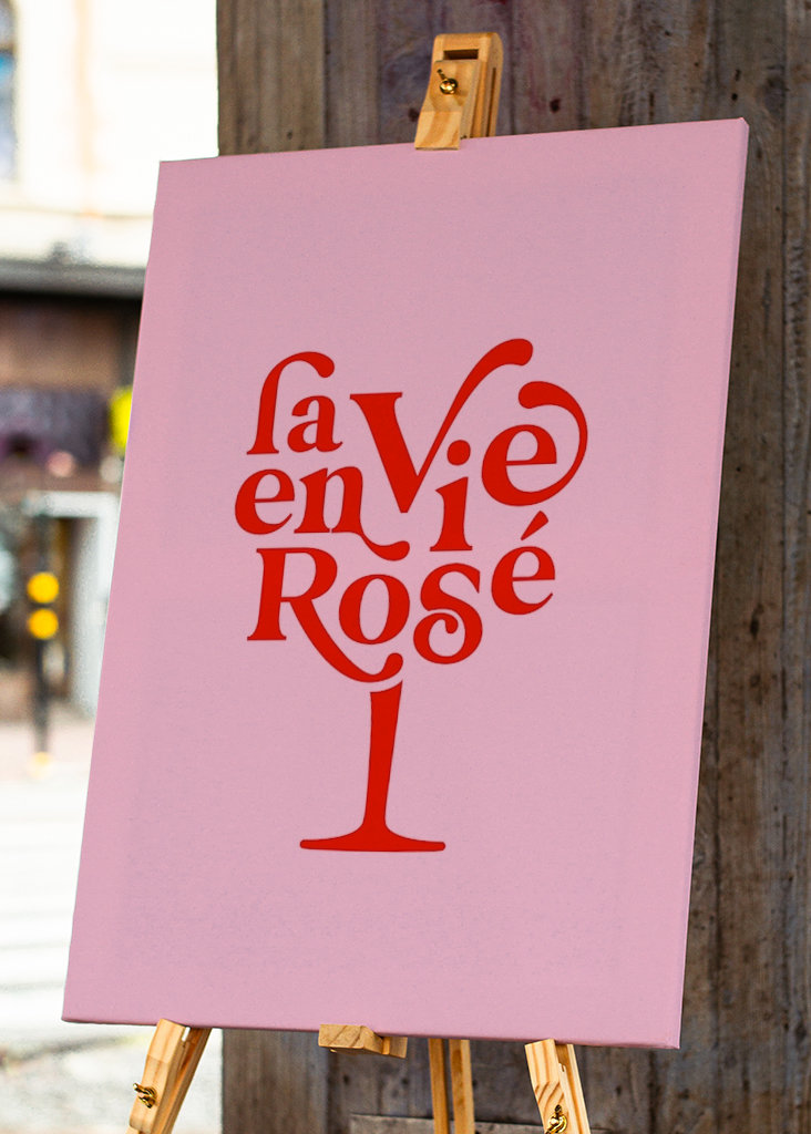 La Vie en Rosé - Typography
