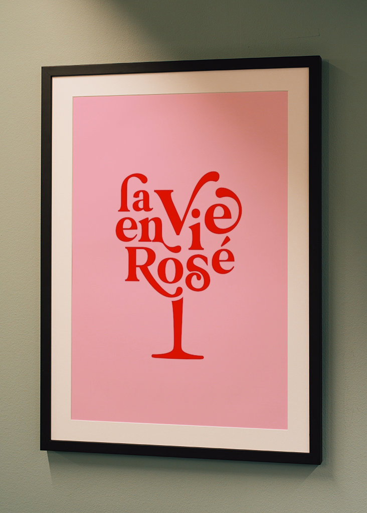 La Vie en Rosé - Typography