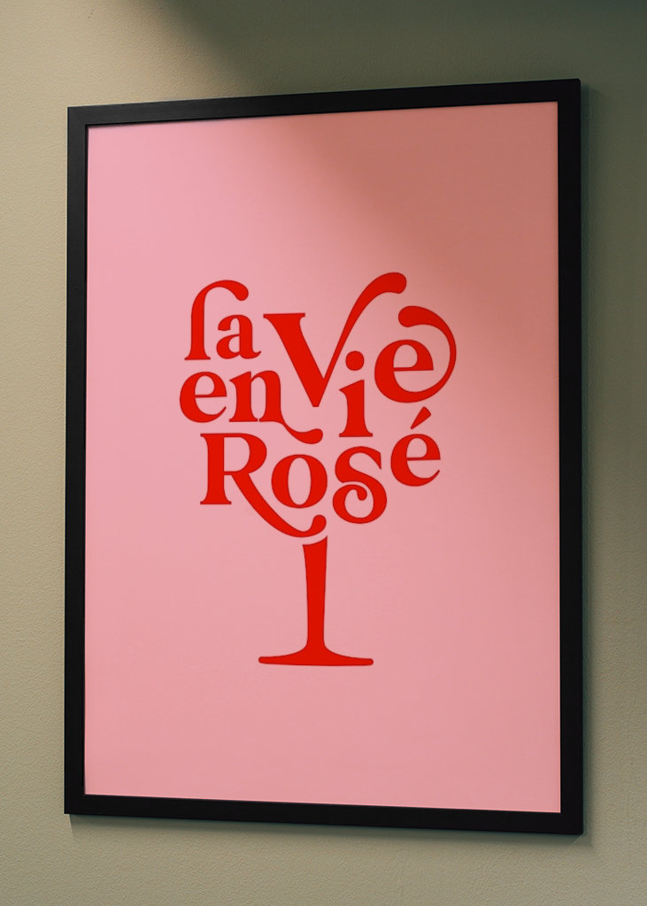 La Vie en Rosé - Typography