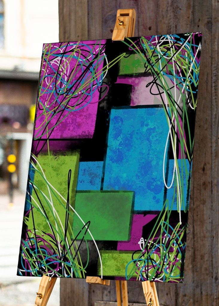 Abstrakt farverigt billede