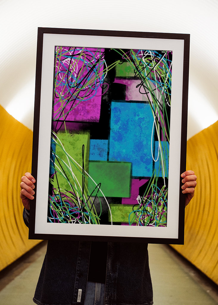 Abstrakt farverigt billede