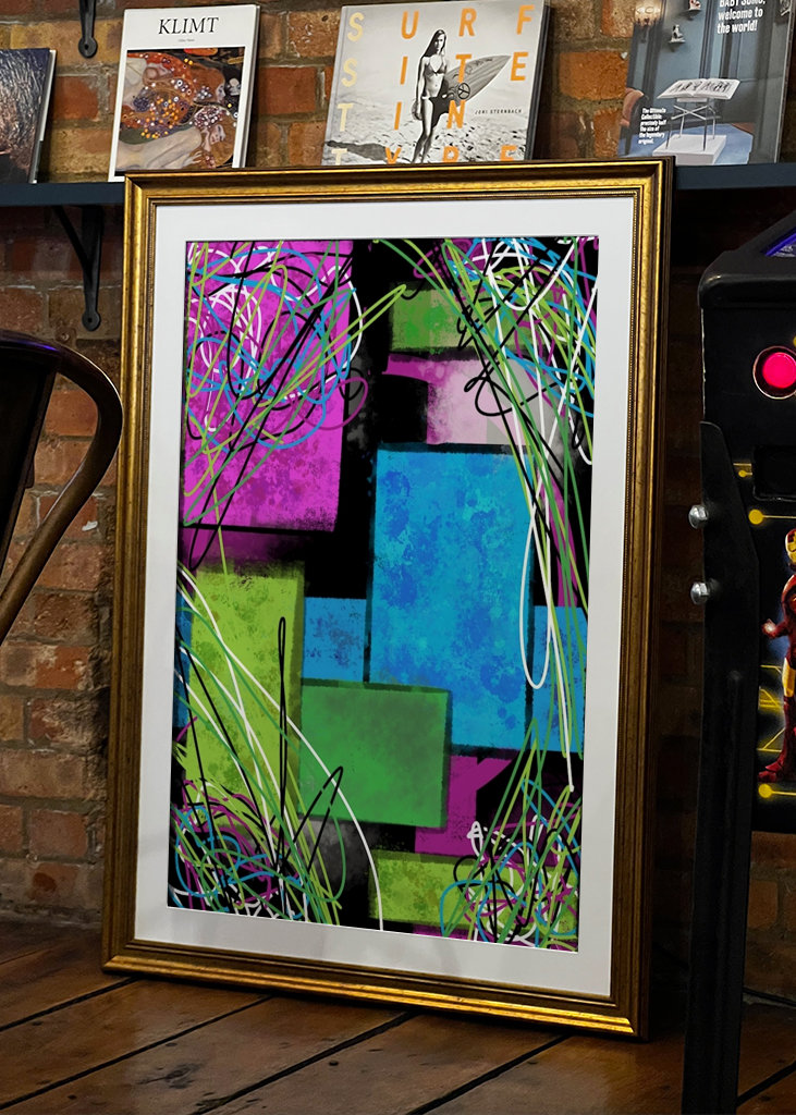 Abstrakt farverigt billede