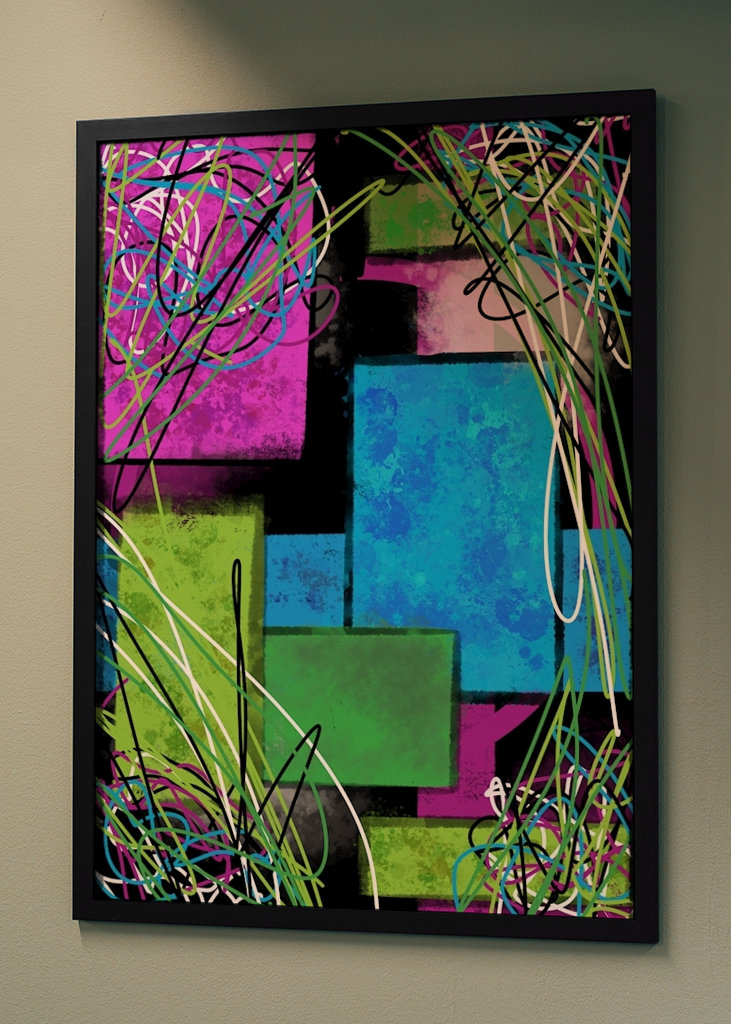 Abstrakt farverigt billede