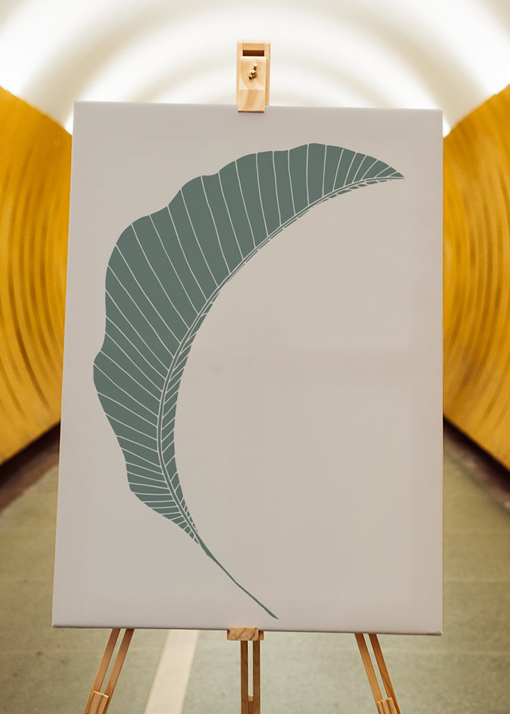 Banánový list zelený