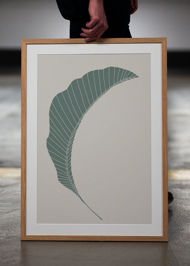 Banánový list zelený