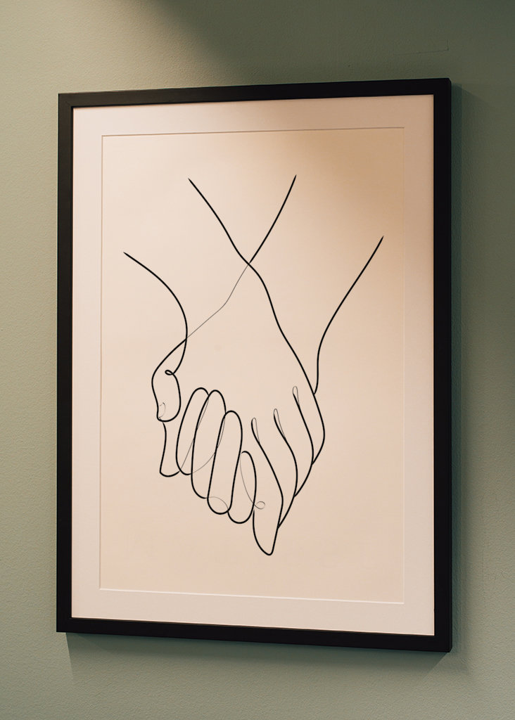 Halten von Händchen Linien