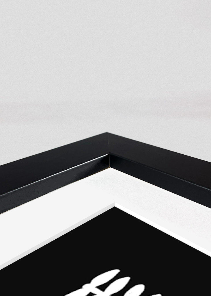 Floral Tetris - Black & White