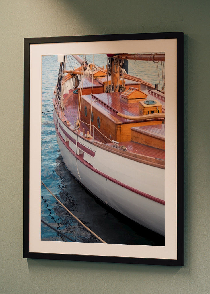 Klassisk seilbåt i tre