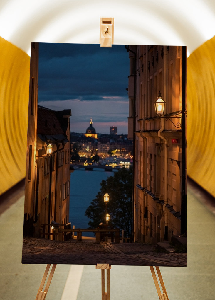 Západ slunce ve Stockholmu