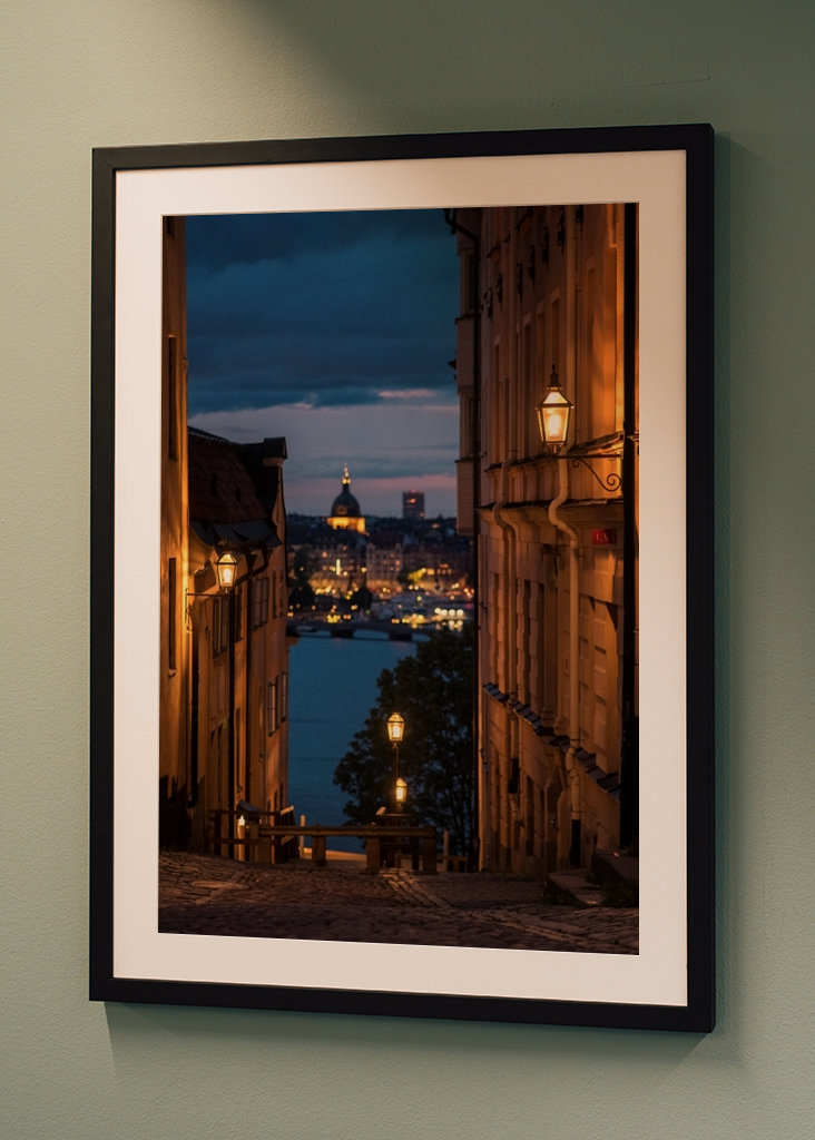 Západ slunce ve Stockholmu