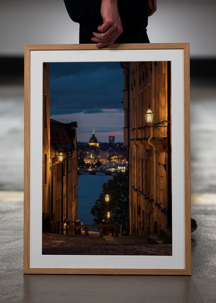 Západ slunce ve Stockholmu