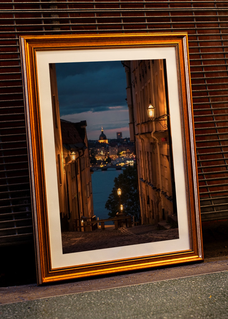 Západ slunce ve Stockholmu