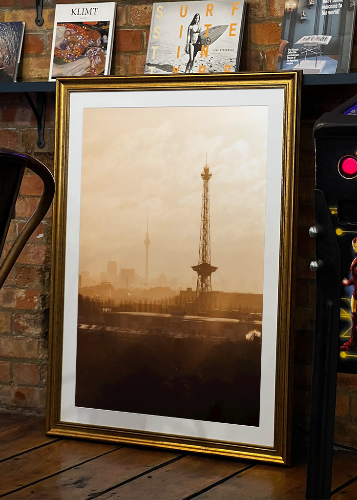 Berlin skyline Sonnenaufgang 