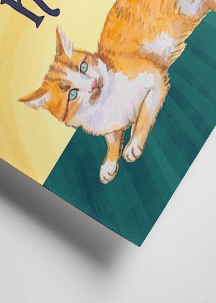 The Cat Rules Here- ginger