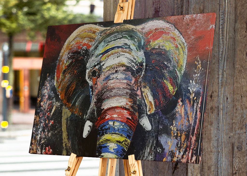 Lykkelig elefant