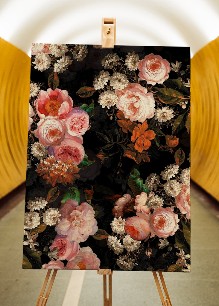 Vintage Rose Night Garden