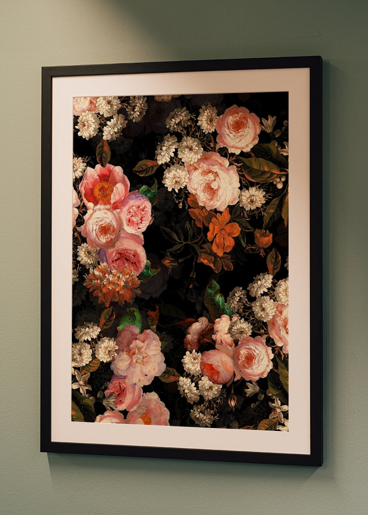 Vintage Rose Night Garden