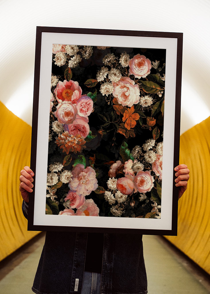 Vintage Rose Night Garden