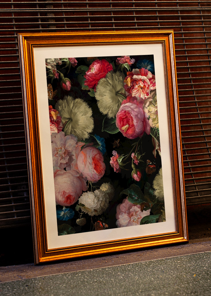 Bujne róże vintage