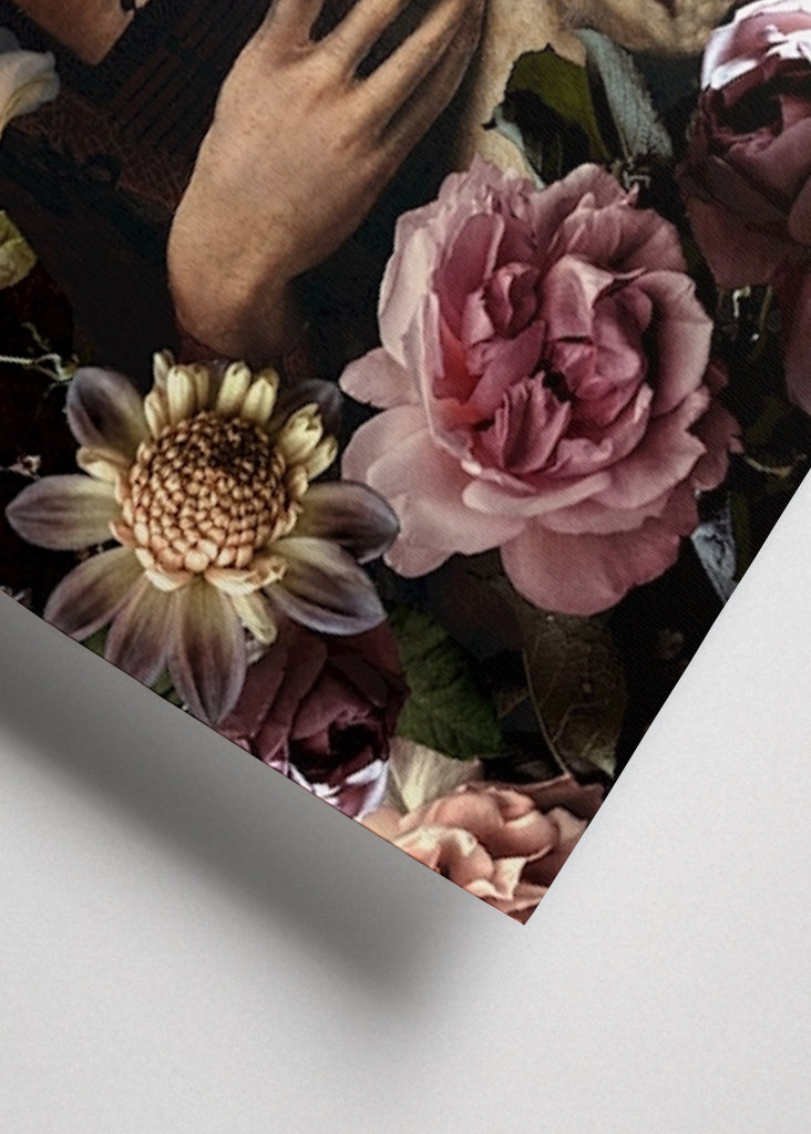 Dama z gronostajem i kwiatami