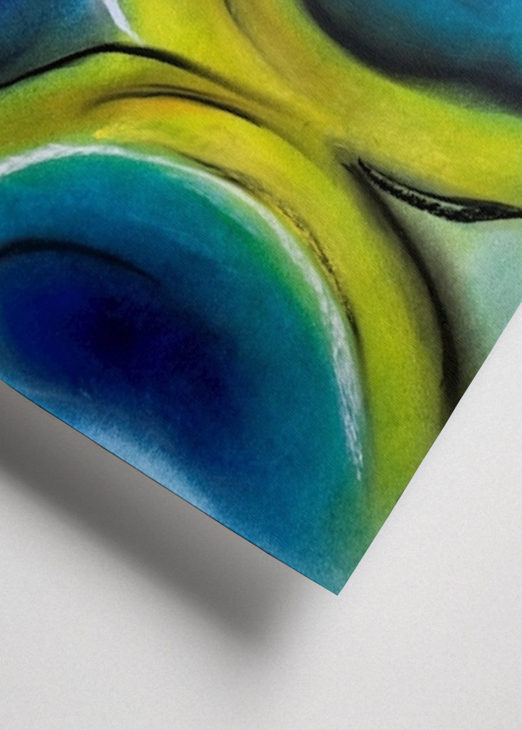 Dansend paar - pastelkrijt